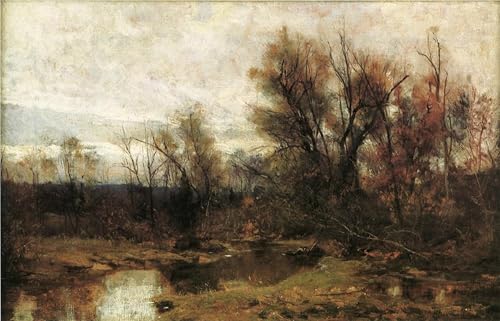 Cuadro paisaje invernal para decorar paredes de oficina o salón