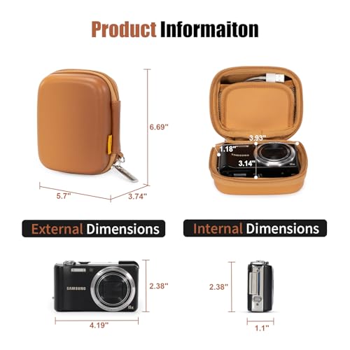 Estuche Protector para Cámara Digital Pequeña Marrón miniatura 2