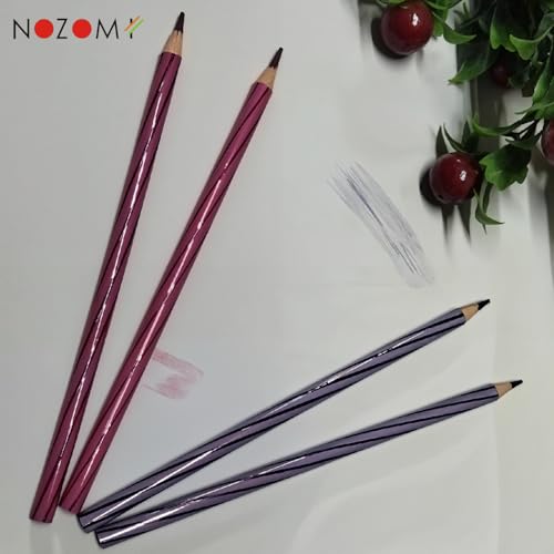 Image of NOZOMI Medical council approved colors Hematoxylin & Eosin Pencil Set - 2 Violet, 2 Lilac | Medical Lab Use | Smooth Writing, Durable Tips | Drawing Pencils (Pack of 4)