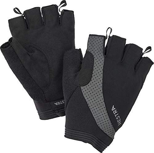 Hestra Apex Reflective Short Bike Glove - 5-Finger Glove for Biking - Black - 11