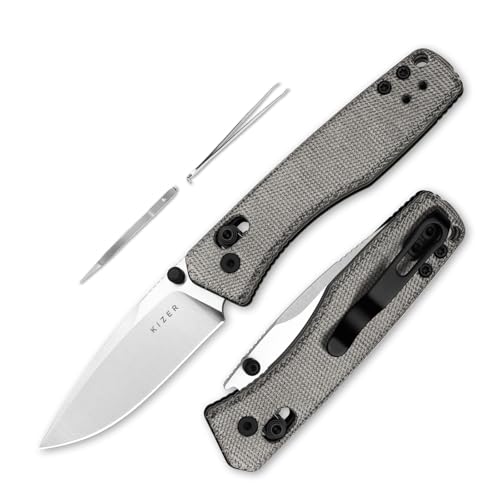Image of Kizer Aegis EDC Pocket Knife, 2.8 inch AEB-L Steel Drop Point Folding Knife