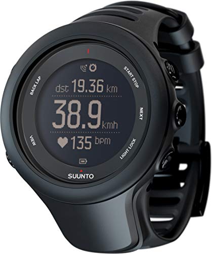Suunto - Ambit3 Sport HR - SS020678000 - Reloj GPS Multideporte + Cinturón de frecuencia cardiaca (Talla M) - Sumergible 50 m - Negro