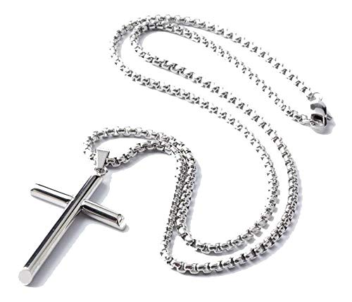 Gold Chain Style Cross Round Box Rolo Pendant Necklace Solid Plated Clasp for Men Thin for Charms Miami Cuban Link Diamond Cut