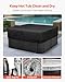 VEVOR Outdoor Hot Tub Cover, 88 x 88 x 20 Inch Weatherproof and Waterproof Hot Tub Cover Protector, 600D Heavy Duty Oxford Fabric and 950N Tearing Strength, Square Spa Covers for Hottub, Black