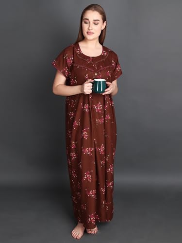 Image of Women's Alpine Mix Print Maxi Nightgown