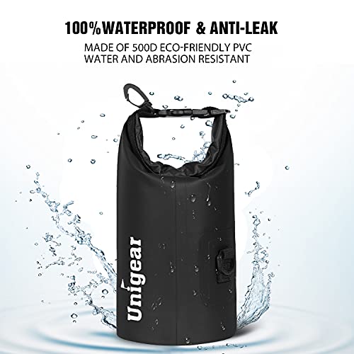 Image of Unigear Floating Waterproof Dry Bag for Kayaking, 2L /5L /10L /20L /30L /40L | Lightweight Gear Storage, Waterproof Phone Case Included, For Boating, Fishing, Swimming, Camping, Beach And Paddle Boarding