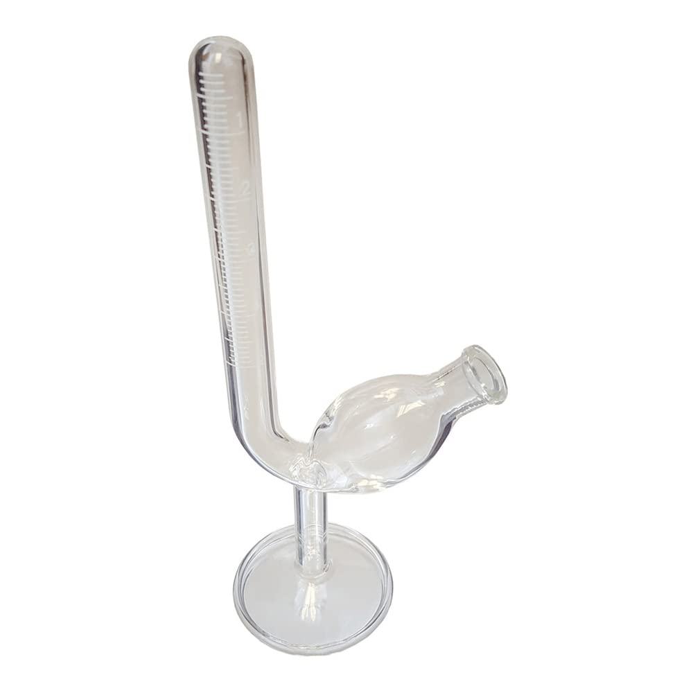 GSC 601-7-10, Borosilicate Glass Graduated Fermentation Tube with Base, 5ml Capacity, Pack of 10