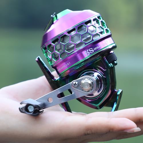 Sougayilang Carretel de pesca Spincast, proporção de engrenagem de alta velocidade 3.9: 1, design de