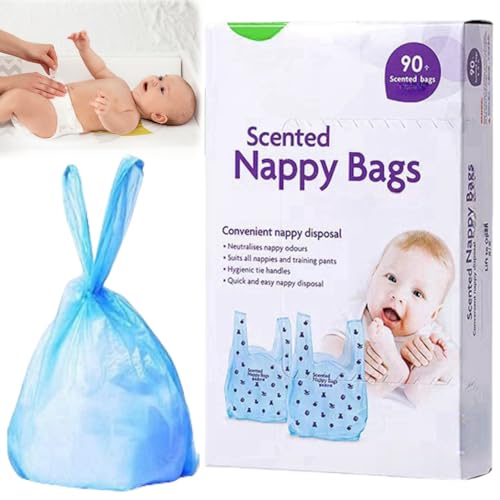 Sacos Desechables para Pañales,Bolsas de Basura para Pañales de Bebé,Bolsas para Pañales Desechables,Bolsas para Cubos de Basura para Pañales,Bolsas de Basura para Mascotas