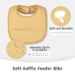 Tiny Twinkle 8 Pack Baby Food Bibs for Eating - Waterproof & Absorbent 6-12 Months Infant Bibs, OEKO-TEX Certified Drooling Bibs for Baby Led Weaning(Girl Set 8-Pack) - Image 5