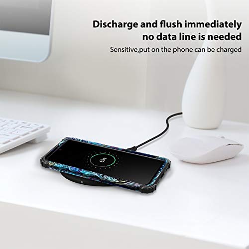 Rancase For Galaxy S20 Fe 5G Case,Three Layer Heavy Duty Shockproof Protection Hard Plastic Bumper +Soft Silicone Rubber Protective Case For Samsung Galaxy S20 Fe 5G,Blue Mandala #TOP6