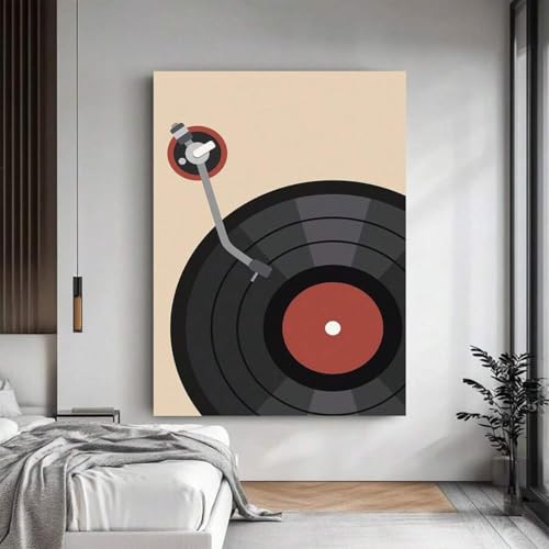 Toile de tourne-disque vinyle avec impression haute definition pour interieur chic - 2