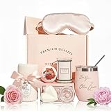 Premium Self-Care Gift Set for Her – Deluxe Mom Gift Basket with Spa Essentials & Cozy Accessories | Perfect Mother’s Day Gifts Set, Gift Sets for Women