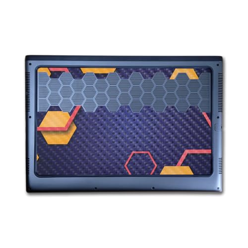 Image of Carbon Fiber Laptop Skin Compatible with Alienware M16 R2 (2024) - Complimentary Hex - Premium 3M Vinyl Protective Wrap Decal Cover - Easy to Apply | Crafted in The USA by MightySkins