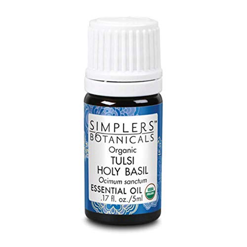 Living Flower Essences Simplers Botanicals Tulsi Holy Basil Organic, 0.16 Fluid Ounce