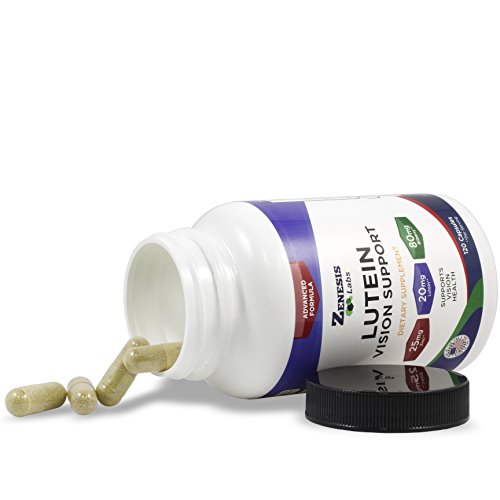 image for Zenesis Labs Lutein Vision Support - Essential Eye Vitamin - with Bilb