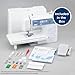 Brother Sewing and Quilting Machine, Computerized, 165 Built-in Stitches, LCD Display, Wide Table, 8 Included Presser Feet, White, 20x12x17