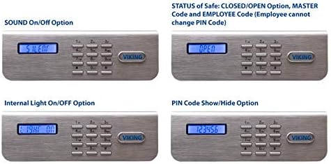 Miniatura 3 de Viking Security Safe VS-70DS - Caja fuerte electrónica grande resistente del depósito del LCD de la puerta doble