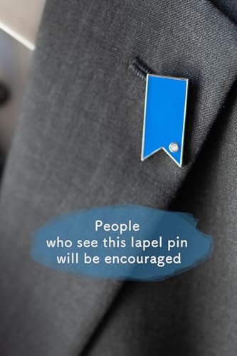 Image of Awareness Ribbon Lapel Pin Ribbon Support Colors Brooch Pin Badges