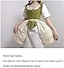 Linghe 3 Hoop Bustle Cages Skirt Victorian Rococo Dress Pannier Petticoat Hoop Skirt Cosplay Crinoline for Women(White)