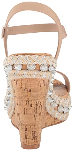 Charles By Charles David Women's Hyphen Wedge Sandal, Beige, 7.5 #TOP2