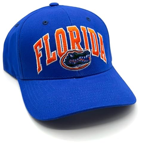 Gorra deportiva azul con logo bordado ajustable miniatura 1