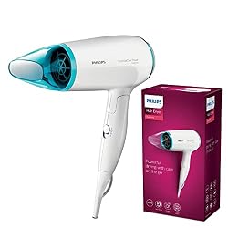 Philips Cura dei Capelli BHD006/00 Essential Care Travel Asciugacapelli Compatto, 1600 W, Bianco