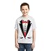 P&B Red Bow Tuxedo Youth T-shirt