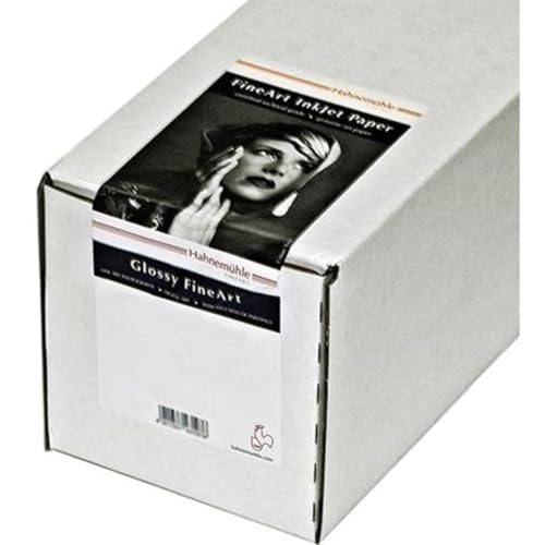 Hahnemuhle Fine Art Baryta 325, Ultra Smooth High Gloss, Bright White Inkjet Paper, 325gsm, 24"x39' Roll, 3" Core