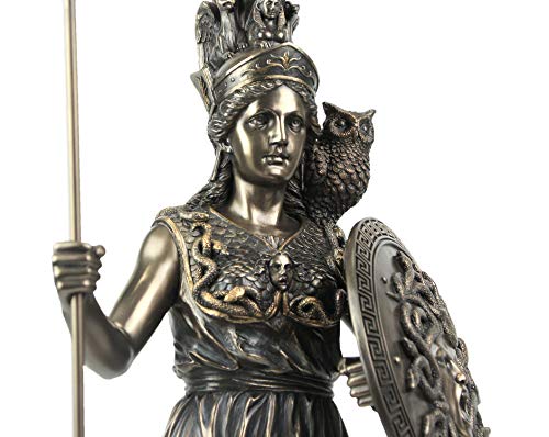 Estatua de la Diosa Atenea en Resina Bronce 21 in miniatura 5