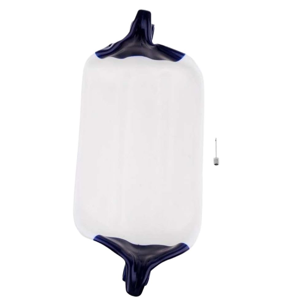 Parafango per Barca Blu Bianco Accessorio Nautico in PVC Compatibile con la Protezione dell'ormeggio Portuale