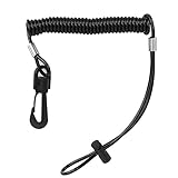 MOH Lanyard Tauchseil Unterwasser Tauchen Lanyard Sauerstoffflasche Coil Seil Anti-verlorenes Sicherheitsfederseil zum Schnorcheln
