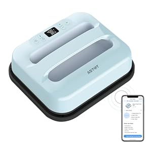 AST&T Heat Press 12″X10″, Smart Heat Press Machine with Built-in Bluetooth for T-Shirts, Pillows, Tote Bags & More, Advanced Ceramic-Coated Heat Plate, Precise Temperature Control with APP (Blue)