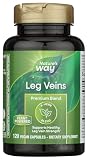 Nature's Way Leg Veins Premium Blend - Supports Healthy Leg Vein Strength* - 6-Herb Blend with Horse Chestnut Extract, Grape Seed Extract & Dandelion - Gluten Free & Vegan - 120 Count (60 Servings)