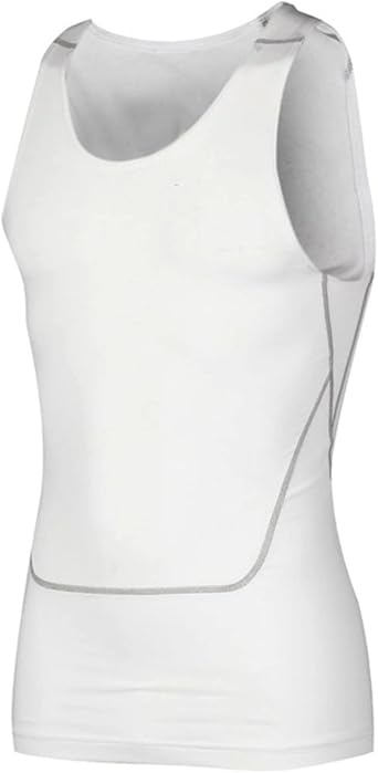 Mens Short Sleeve Muscle Swim Shirt Quick Dry UPF 50+ Sun Protection Rash Guard Swimwear Type B White Medium