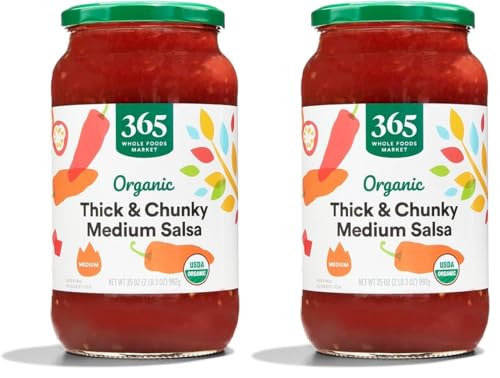 365 by Whole Foods Market, Organic Thick & Chunky Medium Salsa, 35 Ounce (Pack of 2)