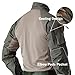Men's Tactical Shirts Military Combat Shirt，1/4 Zipper Long Sleeve with Elbow Pads Top for Outdoor Paintball Airsoft Green XL