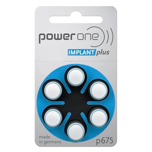 Power One 675 - Batteria per apparecchi acustici, colore blu, per cocleare, confezione speciale medica + scatola per 2 batterie per apparecchi acustici