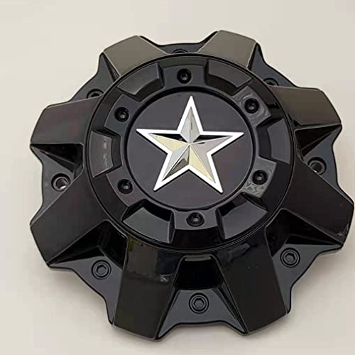 Cache-moyeu noir brillant DFD Wheels C-052 pour jante Star Texas