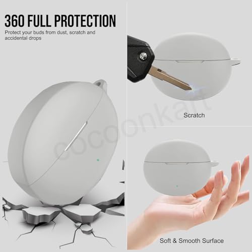 Image of Silicone Case Cover Compatible for OnePlus Buds 4 -Grey