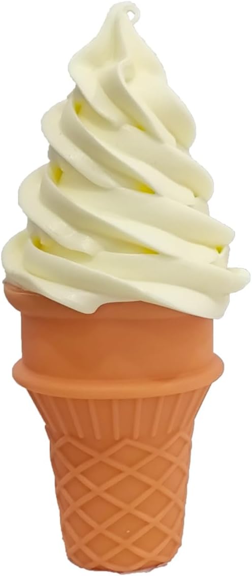 1PCS Realistic Fake White Ice Cream Cone Food Prop Display