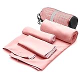 Toalla Microfibra Secado Rápido 3 Pack, Toalla Natacion Super Absorbente Toalla Gym de Baño Suave y Ligero para Natacion,...