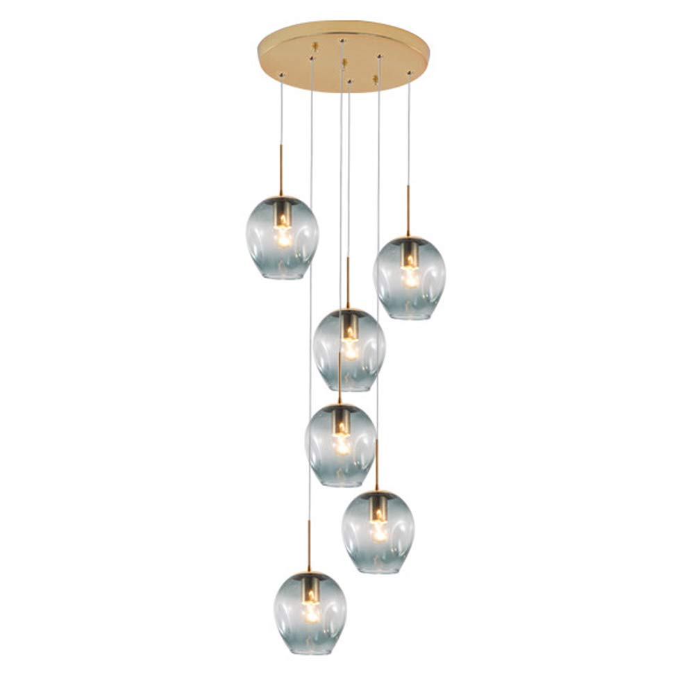 CSXSXAUO Adjustable Pendant Lighting Fixture Modern Iron Industrial Chandelier Hanging Ceiling Light Lamp for Kitchen Island Bedroom Hallway Living Room-Amber 10 Lights Commemoration Day vi