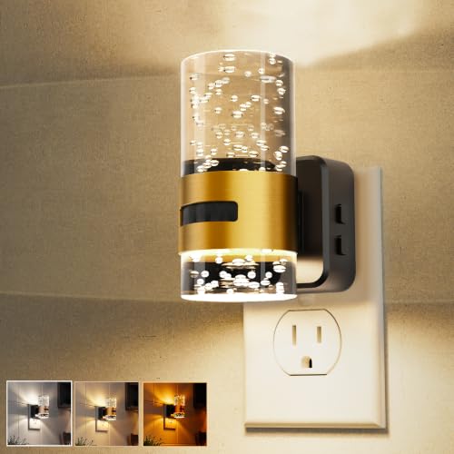 L LOHAS LED Motion Sensor Night Light, Bubble Night Lights Plug into Wall