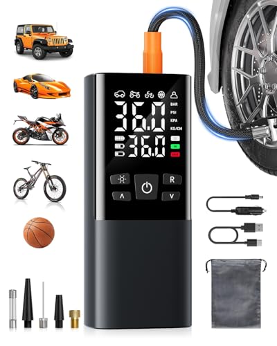 Lorrtta Compressore Aria Portatile, Gonfia Gomme Auto Portatile, Compressore Aria Portatile 150PSI...