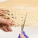Plastic Rattan Webbing Roll, 16 Inch x 20 Inch, Faux Cane Webbing, Handwoven Synthetic Poly Rattan,Hexagonal Pattern for DIY Home Decor Projects, Light Shade, Cabinet, Wardrobe