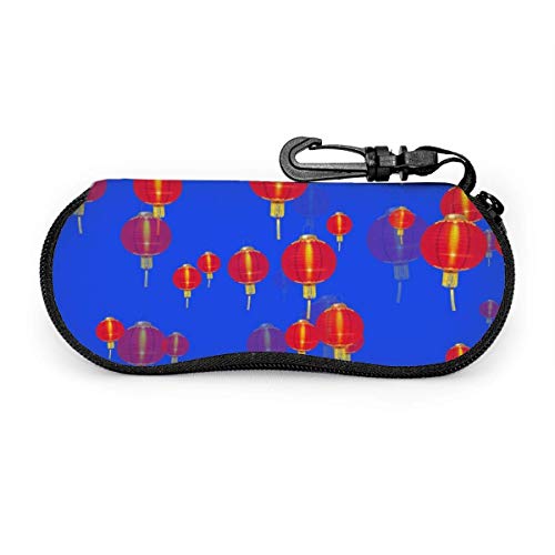 Preisvergleich Produktbild Rote Laterne Sonnenbrille mit Schloss Schnalle Soft Bag Brillenetui