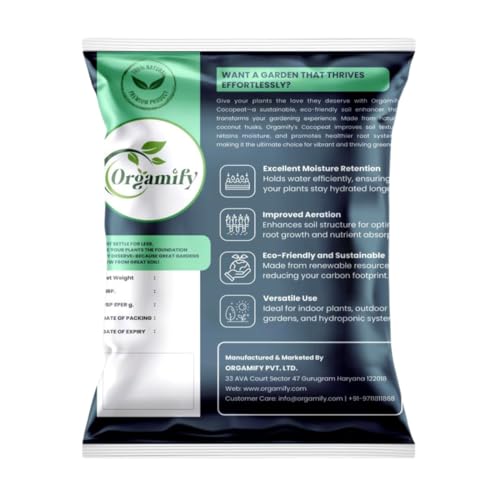Image of Cocopeat Powder for Home Garden Plants 5 kg | Natural Coco Peat Soil Conditioner | Potting Mix for Indoor Outdoor Plants | Seed Starting Growing Medium | Water Retention Gardening