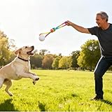 Aakluk 2 Stück Im Dunkeln Leuchtender Hundeball | Leuchtende Gummibälle Mit Seil Für Hunde Hüpfbälle | Interaktives Kauspiel Für Kleine, Große Und Mittelgroße Hunde, Leuchtet