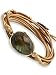 Produktbild BENAVA Damen Wickelarmband mit Labradorit Stein Anhänger | Yoga Armband Schmuck Edelstein Grün Beige Silber | Meditation Boho Damenarmband